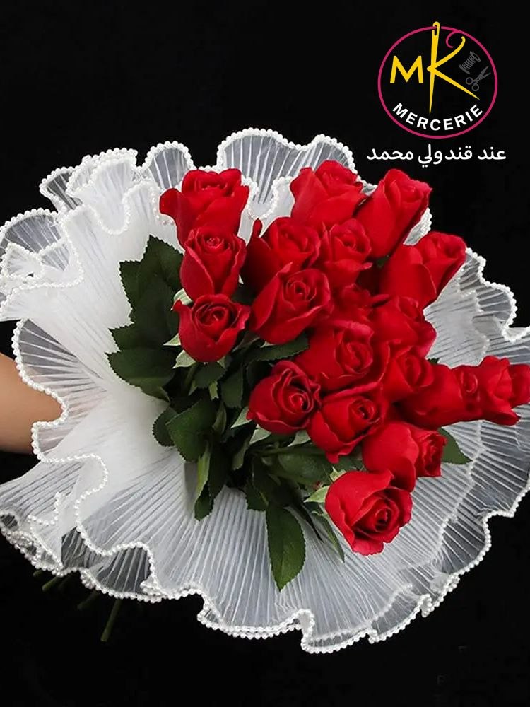 ✨ تيل لتغليف باقات الورود والديكور ✨
🌸🎀