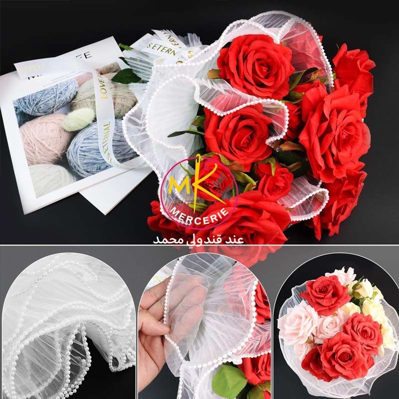 ✨ تيل لتغليف باقات الورود والديكور ✨
🌸🎀